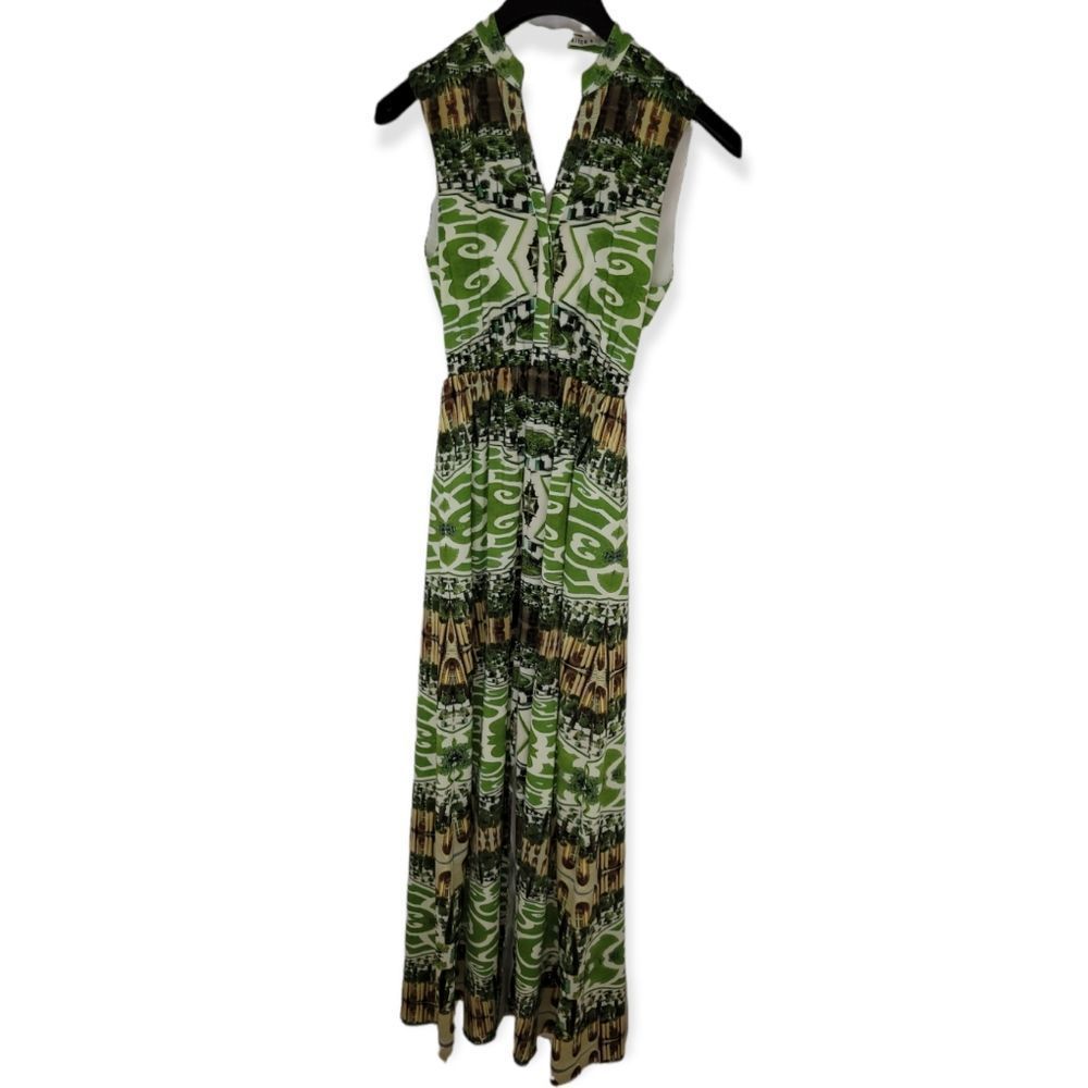 Alice + Olivia Women's Marianna Maxi Dress Green Size 0 - Picture 6 of 10